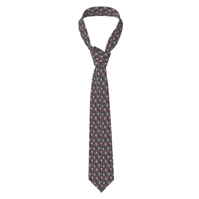 Balery Forest Cute Owl Corbata Clásica de Seda para Hombre, Corbata Tejida Jacquard, Corbatas Formales para Negocios y Bodas