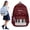 Red, variant on Piano Backpack, Cute Nylon Keyboard Bookbag, Y2K Travel Campus Daypack for School, College & Daily Use
