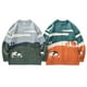 thumbnail image 3 of Jersey Flygo de punto extragrande Harajuku para hombre, color naranja, 3 of 7