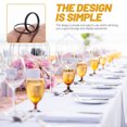thumbnail image 3 of Minkissy 6Pcs Table Number Holders Metal Black Simple Design for Hosts, 3 of 7