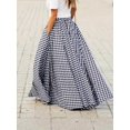 thumbnail image 3 of Elegant Women's Skirt,High-Waisted, Wide-Sweep, Flowy A-Line Skirt, 3 of 8