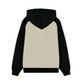 thumbnail image 4 of Mercatoo 𝗖olorblock Hoodie Sweatshirts for Teen Girls Cute Oversized 𝐏reppy Pullover Tops Long Sleeve Sweatshirt with Pocket, 4 of 5
