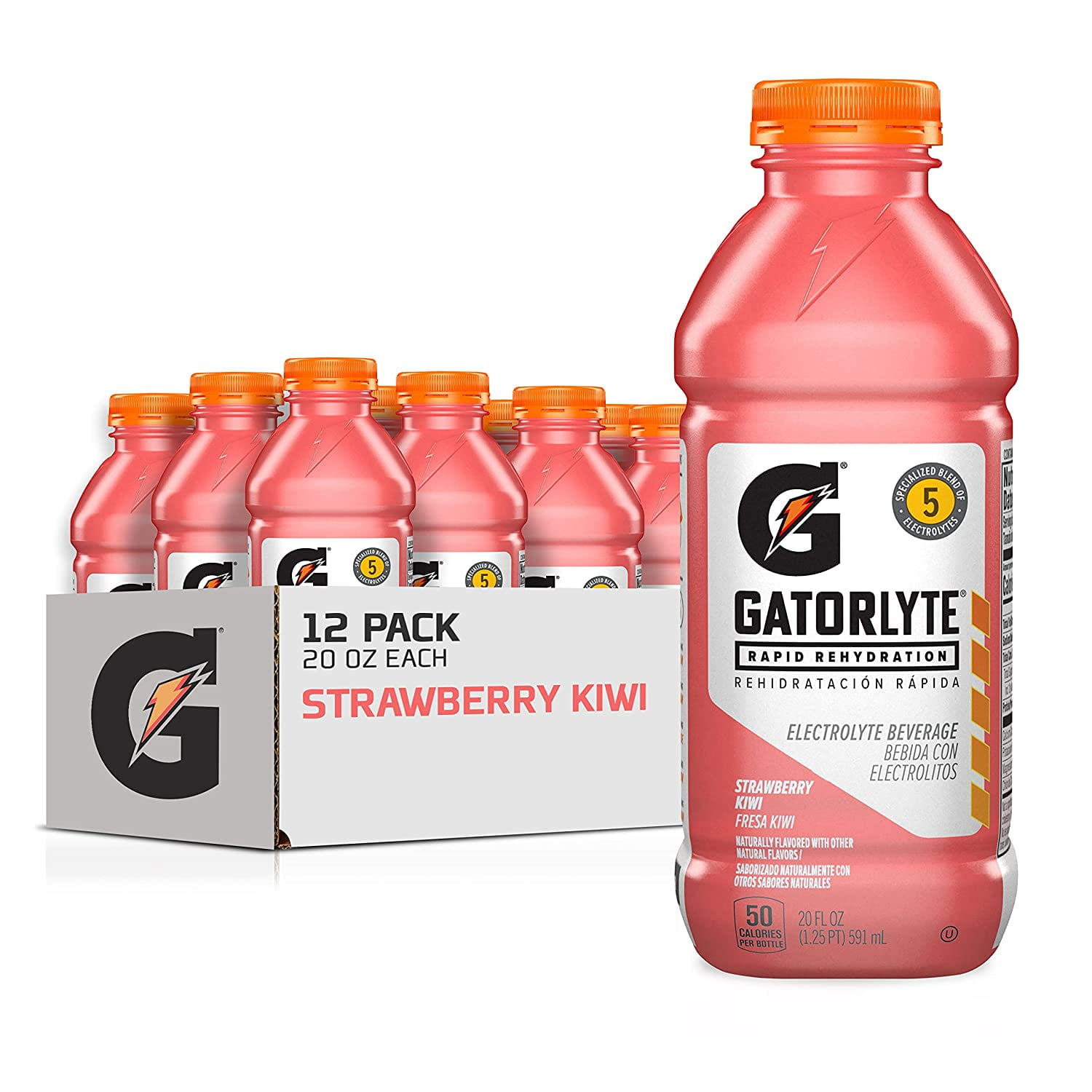 Gatorlyte Rapid Rehydration Electrolyte Beverage, Strawberry Kiwi, 20