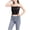 Black, variant on Women's Casual Tube Top Square Neckline Pull-On Sequin Stretchable Skinny Solid Color for Casual