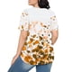 thumbnail image 5 of Tops Cortos para las Mujeres Cuello Redondo Suelto Impreso de Manga Corta, Tops Sueltos para las Mujeres, 5 of 5