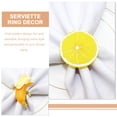 thumbnail image 4 of 6 Pcs Fruit Napkin Buckle Ring Holder Lemon Plastic Rings Home Forniture Decor Wedding Ceremony Decorations Banquet, 4 of 6