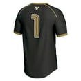 thumbnail image 3 of Youth GameDay Greats #1 Black Vanderbilt Commodores Lightweight Lacrosse Jersey, 3 of 4