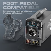 200A TIG Welder with Pulse, 110V/220V, 4-in-1 DC TIG/Pulse TIG/SPOT TIG/Stick Welding Machine