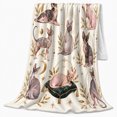 thumbnail image 2 of Hairless Sphynx Cats Gold Laurel Crescent Moon Art, Festive Pet Portrait Pattern, Warm Flannel Blanket for Living Room and Bedroom, Cat Lovers Christmas Gift, Pet Lover Home Decor, 2 of 9