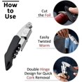thumbnail image 4 of Waiter Corkscrew Wine Opener, Upgraded Heavy Duty Wine Keys, Stainless Steel Double Hinged Wines Key for Serves, Bartenders (2 Pcs), 4 of 6