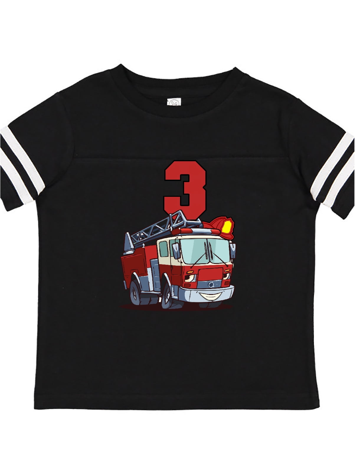 INKtastic 3rd Birthday Fire Truck Toddler TShirt