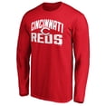 thumbnail image 2 of Men's Red Cincinnati Reds Father's Day #1 Dad Long Sleeve T-Shirt, 2 of 3