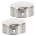 thumbnail image 4 of AURARMLET 2Pcs Professional Design Handrail End Caps Metal Silver for Stairs, 4 of 6