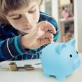 thumbnail image 5 of Piggy Bank, Unbreakable Plastic Money Bank, Coin Bank for Girls and Boys, Medium Size Piggy Banks, Practical Gifts for Birthday, Easter, Baby Shower (Pink), 5 of 6