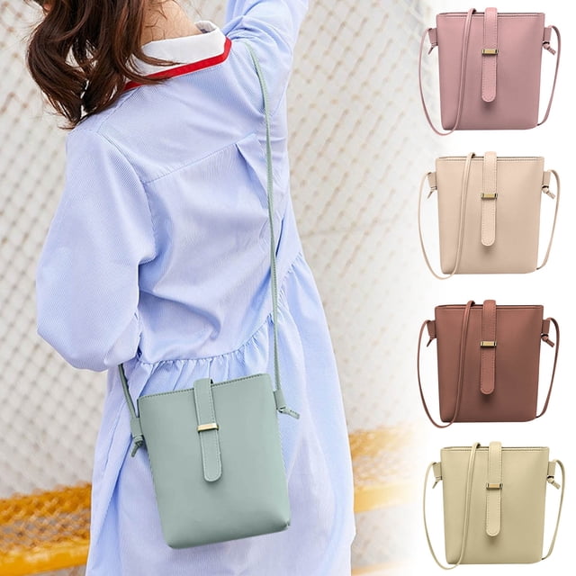 Bolso de teléfono cruzado para mujer - Bolso de hombro de moda con cremallera, 15x4x18cm, organizador multibolsillo para smartphone, tarjetas, llaves, viajes y uso diario