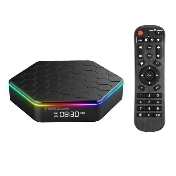 yeacher T95Z Plus Android 12.0 Smart TV Box with Allwinner H618 Chip, 6K Decoding, 4K Playback, Dual-Band WiFi6, Bluetooth 5.0, 4GB RAM, 32GB ROM, LED Display, US Version