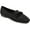 Black, variant on Journee Womens Cordell Slip On Square Toe Loafer Dress Flats, Widths Available