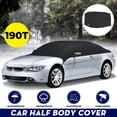 thumbnail image 6 of Winter Car Windshield Snow Cover for Sedan, Half Car Cover Top for Ice, Frost & Snow Removal All Weather Sunscreen Windproof Dustproof UV Resistant, Black, 6 of 11