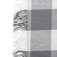 thumbnail image 2 of DII Modern Cotton Heavyweight Check Fringed Placemat in Gray (Set of 6), 2 of 3