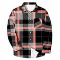thumbnail image 5 of Mens Sweatshirt Under $10 Men's Regular Fit Long Sleeve Plaid Flannel Shirt, Button Down Shirts Casual Shirts, 5 of 5