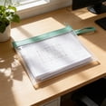 thumbnail image 6 of A5 Waterproof Zipper File Bag with Handle, Clear Frosted TPU Document Pouch for Papers, School, Office and Travel Storage, 6 of 6