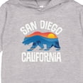 thumbnail image 3 of Inktastic San Diego California Bear Sunset Toddler Hoodie, 3 of 4