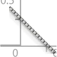 thumbnail image 4 of Avariah Diamonds Solid 18K White Gold 0.9mm Box with Lobster Lock Chain - 20"- Made In Italy, 4 of 8