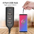 thumbnail image 3 of USB Hub 5 Mbps de alta velocidad Multi USB 2.0 adaptador expansor 4 puertos divisor de computadora, 3 of 6