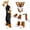 Camel, variant on Wearable Furry Anime Dog Mask Paws Tail Shoes,Kawayi Fursuit Animal Mask,Plush Therian Animal Wolf Outfit Accessories
