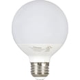 thumbnail image 4 of Warm White Led Globe Light Bulb Dimmable 7W Replacing 40W Halogen G25, Med Base, 4 of 4