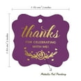 thumbnail image 7 of Inkdotpot Thanks For Celebrating With Me Birthday Bottle Tag Real Gold Foil Favor Bracket Shape Hang Tags Pack Of 50, 7 of 7