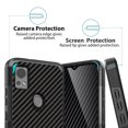 thumbnail image 5 of TJS for Cricket Icon 5 / AT&T Motivate 4 Phone Case, with Tempered Glass Screen Protector, Magnetic Support Dual Layer Shockproof Drop Protection Impact Cover (Carbon Fiber), 5 of 7
