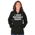 thumbnail image 4 of I Make Adorable Babies Cute Mom Zip Up Hoodie Men's Women's Brisco Brands X, 4 of 6
