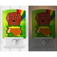 thumbnail image 2 of Carolines Treasures Longhair Red Dachshund St. Patricks Day Ceramic Night Light 6x4x3 multicolor, 2 of 2