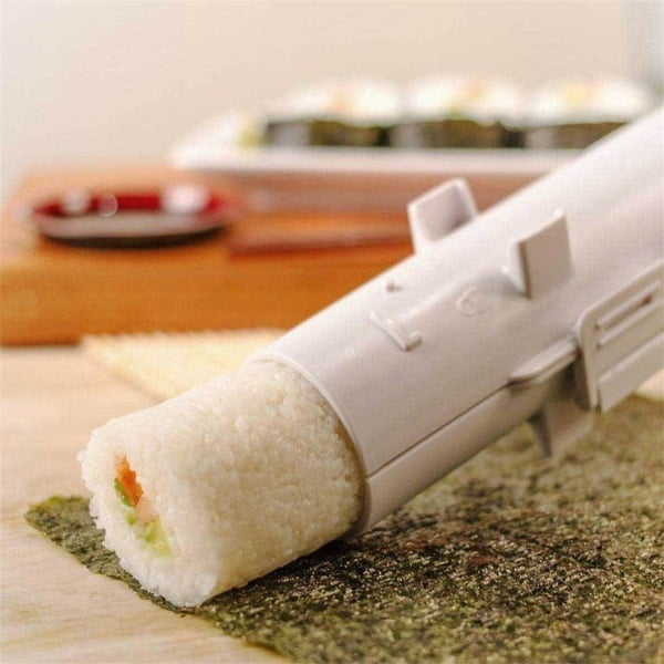 Sushi Rolls Accessoires de cuisine Noir Parfait Sushi Roll Machine Sushi Maker Rouleau Cuisine Gadget Équipement Diy magique Sushi Maker Équipement Sushi Making Kit facile et amusant