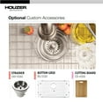 thumbnail image 6 of Houzer Epicure 33 in Stainless Steel Apron Front Single Bowl Kitchen Sink with Strainer and Grid - ENG-3320, 6 of 6