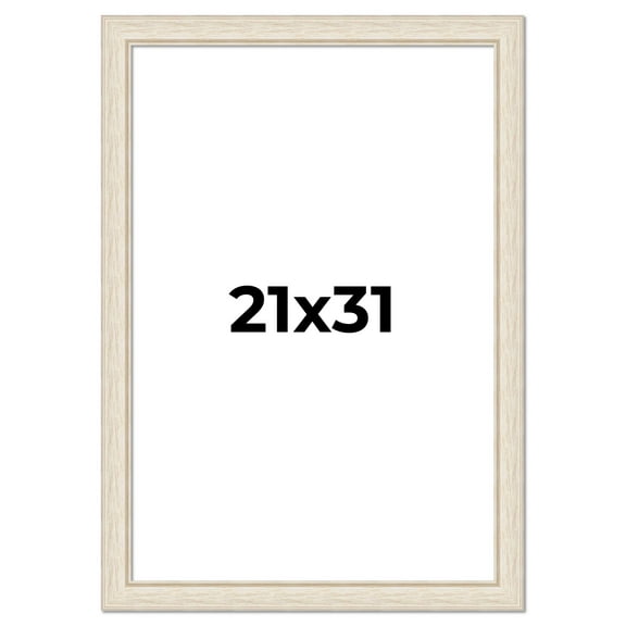 21x31 Frame White Real Wood Picture Frame Width 1.75 inches | Interior Frame Depth 0.5 inches |