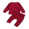 thumbnail image 2 of Baby Girls Clothes Short Sleeve Tops Drawstring Elastic Waist Shorts Outfits, 2 of 6