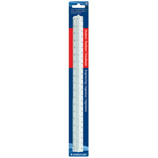 Triangular Engineer Scale Ruler Professional 30cm/12inch Metric Scale -  Solid Body Color-Coded Grooves - Enginee Mechanical Drafting Ruler