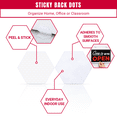 thumbnail image 3 of Troxlin 1080 Sticky Back Hexagon Hook and Loop Dots, Self Adhesive Hexagon Dots, 10 mm/0.39 in, for Classroom, Office, Home and Arts & Crafts, White, 3 of 8