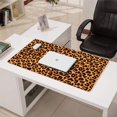 thumbnail image 3 of Long Mouse Pads for Desk,Brown and Black Leopard Print Desk Mats on Top Of Desks, Desk Mouse Pad Extra Large with 3mm Non-Slip Base and Stitched Edge for Gaming,Office,Work,Home 31.5"x15.7", 3 of 6