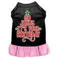 thumbnail image 1 of Go Jesus Screen Print Dog Dress Black With Light Pink Xxxl (20), 1 of 2
