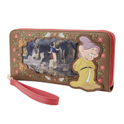 Loungefly Disney Snow White Lenticular Princess Series Zip-Around Wristlet