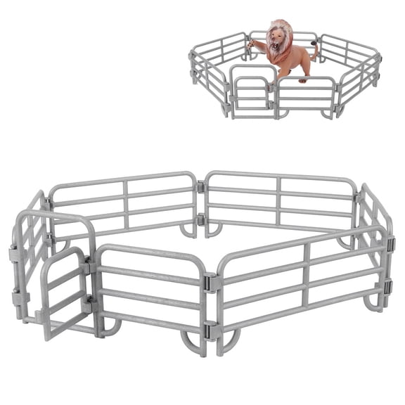 Ecoyyzn Farm Fence Playset, Toys Fence Horse Corral, Kids For Play House DIY Parent‑child Interaction Kids Early Education Role‑playing Games
