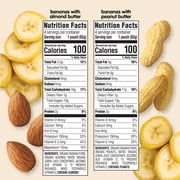 Happy Baby Organics Nutty Blends Stage 2, Bananas & Almond Butter and Bananas & Peanut Butter Organic Baby Food, 8 Ct