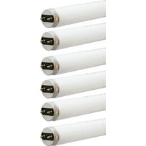 (6 pack) Sylvania 22510 F15T8/DSW 15 watt T8 Fluorescent Tube 18 inches Premium Soft White 3000K