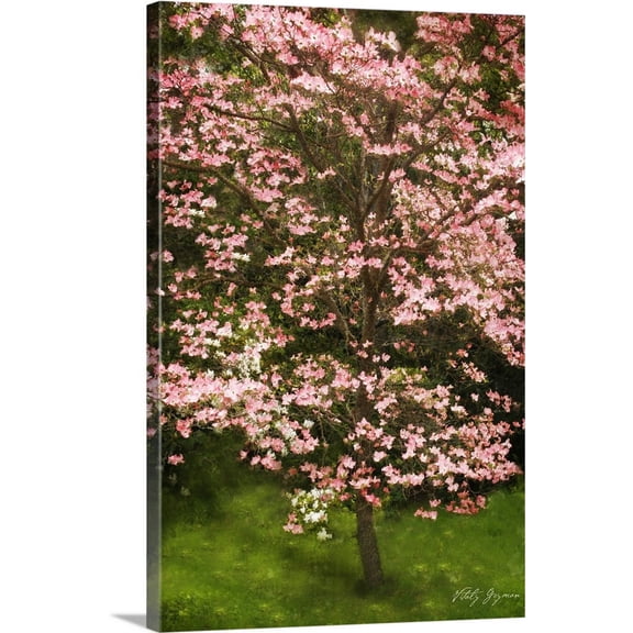 Great BIG Canvas | "Festive Dogwood" Canvas Wall Art - 20x30