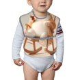 thumbnail image 6 of Zufioo Relaxing Cat With Tea Print Toddler Adjustable Waterproof Bib, 11.6x15 Inch Feeding Bib Suitable for 6-24 Month Babies, 6 of 8