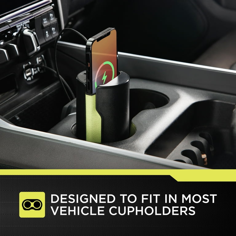 Auto Drive Qi Wireless Cup Holder Power Bank Universal Fit