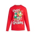thumbnail image 5 of Mens & Big Men's Holiday Christmas Graphic Sweatshirt Gnomies, Sizes S-3XL by Jolly Knits, 5 of 5